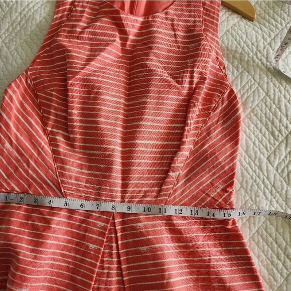 Gap linen cotton blend side pockets stripe dress - Picture 11 of 16
